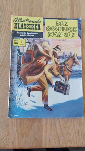 Den Osynlige Mannen av H.G. Wells, Illustrerade Klassiker, Nummer 99