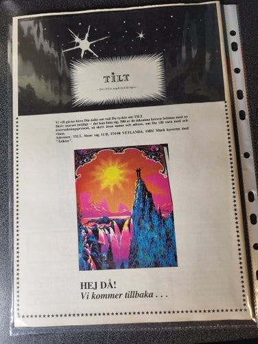 TILT Nr 1 (1983) – Första numret! Samlarobjekt i mycket fint skick