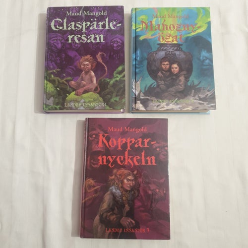 Glaspärleresan, Mahognyögat, Kopparnyckeln av Maud Mangold, Landet Innanför 1-3