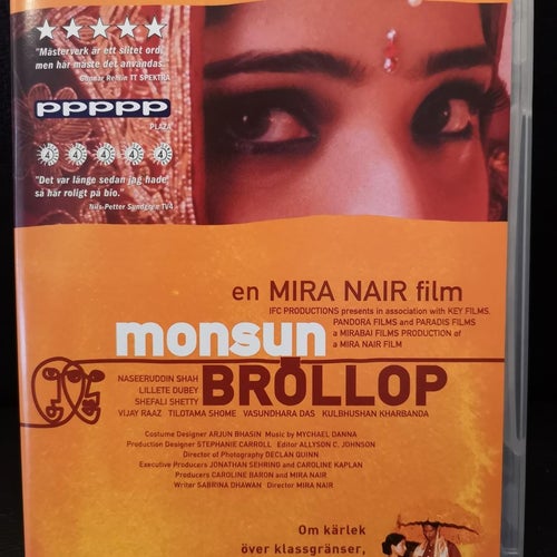 Monsunbröllop (2001) Mira Nair med Naseeruddin Shah, Lillete Dubey.