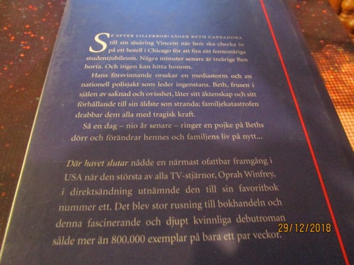 DÄR HAVET SLUTAR - JACQUELYN MITCHARD - BOK