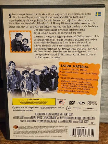 Captain Courageous – Drama Äventyr 1937 DVD