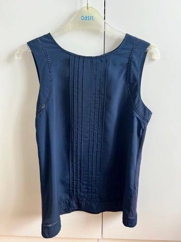 Tommy Hilfiger blå blus, storlek XS