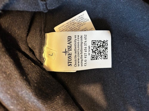 Stone Island blå tröja, storlek L