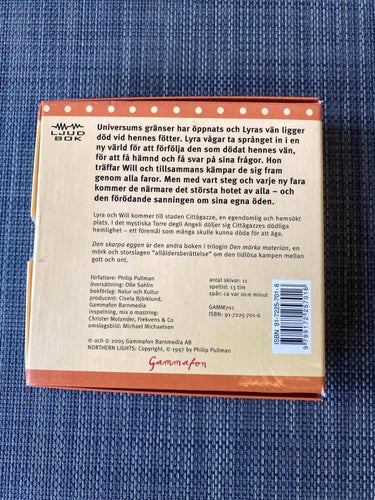 Philip Pullman - Den skarpa eggen - Ljudbok på CD