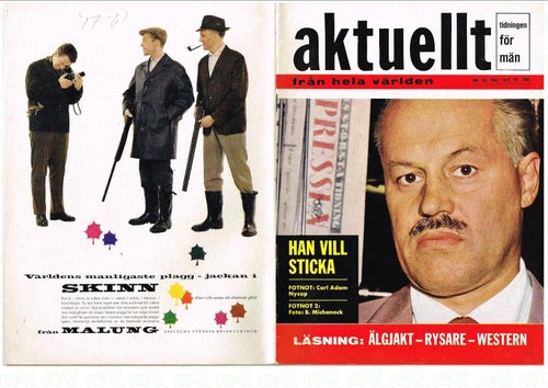 AKTUELLT 1962 Nr 38 Nycop Liston-Patterson Natalie Wood. Bood: simkvartett
