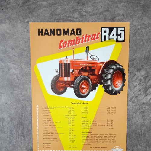 Broschyr HANOMAG Traktor R45 Combitrac