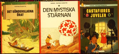 TINTIN : Det sönderslagna örat + Den mystiska stjärnan + Castafiores juveler