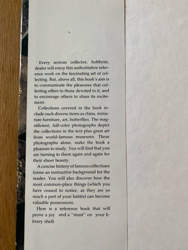 The Pleasures of Collecting, år 1974
