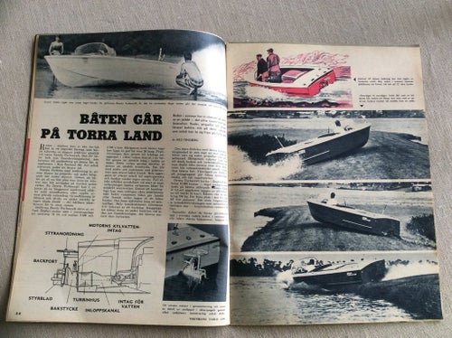 Teknikens Värld nr 3 1960 Båt,,Skallböle kraftverk,Hillman,älvkarleby vattenfall