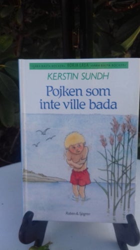 Pojken som inte ville bada Kerstin Sundh barnbok 1983 utmärkt skick