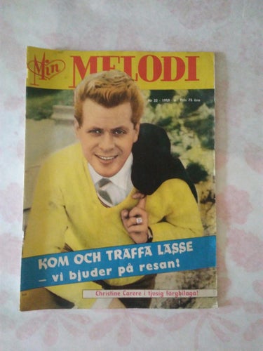Min melodi 1959 nr 22 färgbilaga Christine Carere