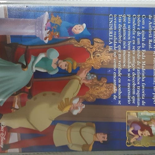 Walt Disney Cinderela II 2002 VHS PAL tecknad barn film Portugisiskt