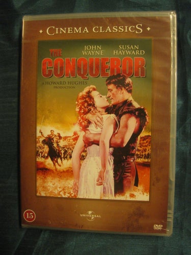 THE CONQUEROR 1956 JOHN WAYNE, SUSAN HAYWARD - DJINGIS KHAN - NY, INPLASTAD DVD