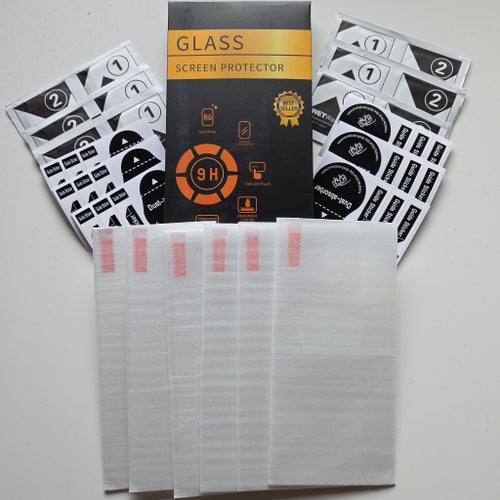 Skärmskydd Apple iPhone 15 Pro Max, 6-pack, 9H Härdat glas