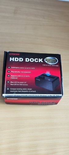 HIYATEK HDD Dock för 2.5" & 3.5" SATA HDD