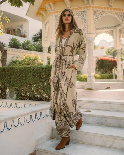 Brahmaki, Burnt Umber Original kaftan S=EU 38 125 cm.