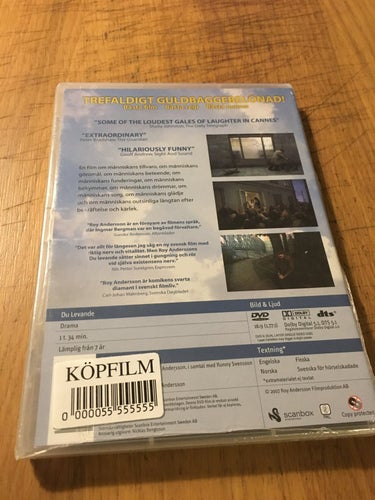 Du levande - Roy Andersson - Ny/Inplastad - DVD