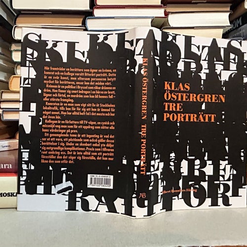 Tre porträtt av Klas Östergren. Bok. Very Fine plus