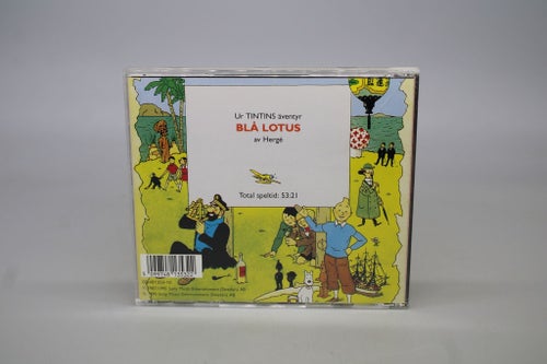 Tintin Blå Lotus - Ljudbok på CD