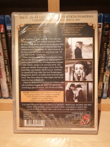Umberto D. Vittorio De Sica Dvd Inplastad