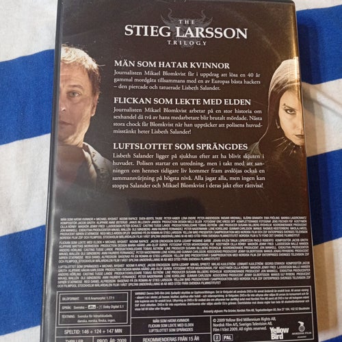 Stieg Larsson Millennium Trilogi DVD