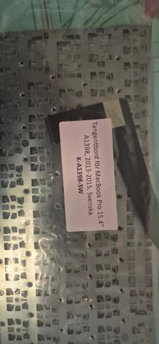 Tangentbord för MacBook Pro 15.4" A1398, 2013-2015, Svenska