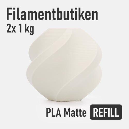 2KG Bambu Lab PLA Matte Filament Matte Benvit/Bone White
