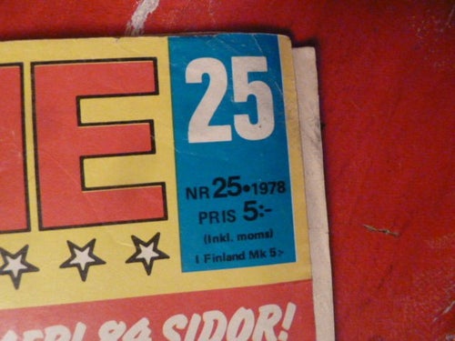 SERIE MAGASINET, NR 25-1978, TIDNING