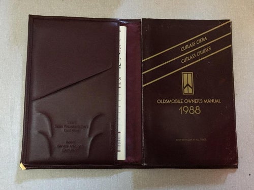 1988 Oldsmobile Owners Manual Cutlass Ciera & Cutlass Cruiser