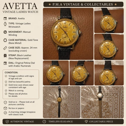 Avelio Ancre 15 Rubis Klocka