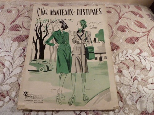CHIC MANTHEAUX OF COSTUMES, 1947 NO 5, TIDNING