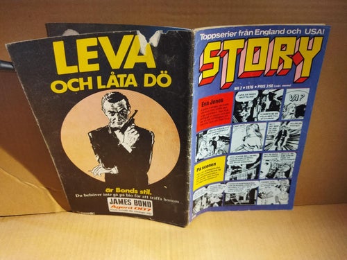 Story 1976 nr 2, very fine plus, omslagsbild Charles Bronson