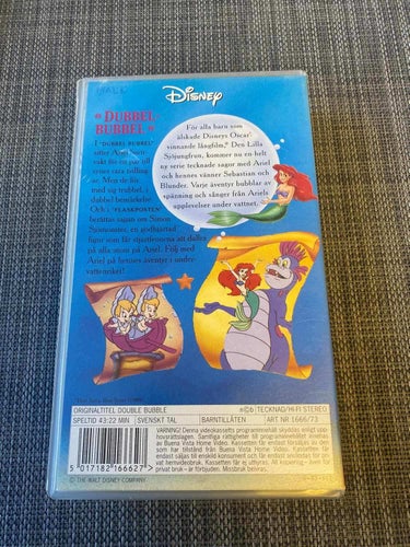 Walt Disney - Den lilla sjöjungfrun - Dubbel Bubbel - VHS