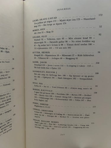 Nynorsk lyrik En antologi av Erling Nielsen, bok, Very good plus