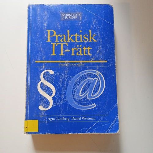 Praktisk IT-rätt, Agne Lindberg och Daniel Westman, 2001