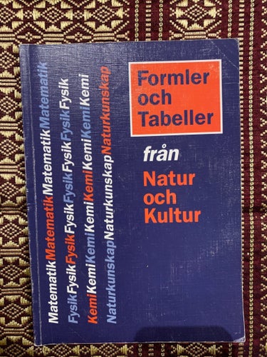 Formler och Tabeller från Natur och Kultur av Lars-Eric Björk, Hans Brolin,