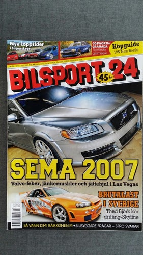 Bilsport nr 24 2007: Nissan Skyline R34 GTT, VW New Beetle guide, Cadillac CTS