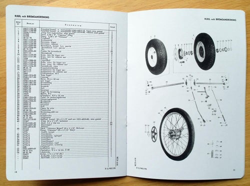 Reservdelskatalog Monark Transportmoped / Flakmoped typ 901193