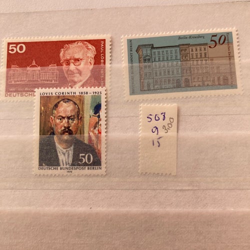 Berlin 507-09,15 postfriskt Mi 3 e