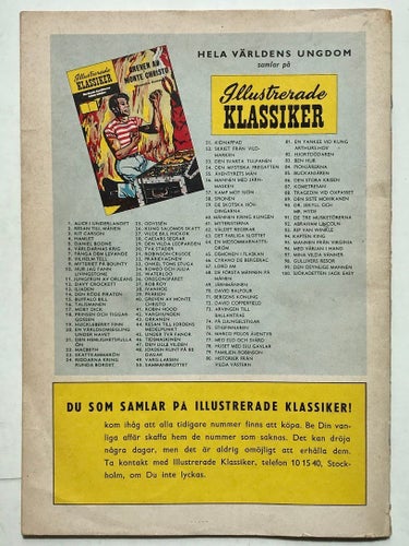 Ill Klassiker - 100. Sjökadetten Jack Easy. VG-FN