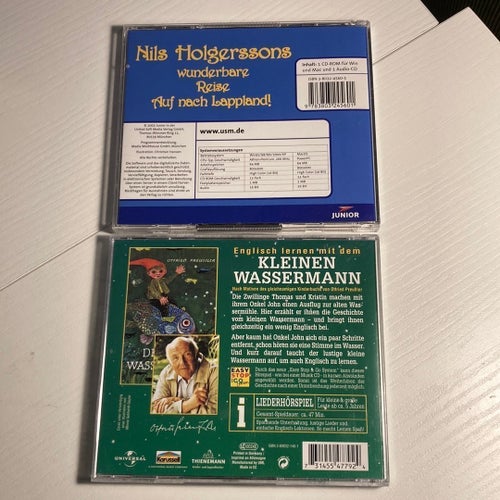 Nils Holgerssons underbara resa på tyska & Engelska med Lilla Vattenmannen
