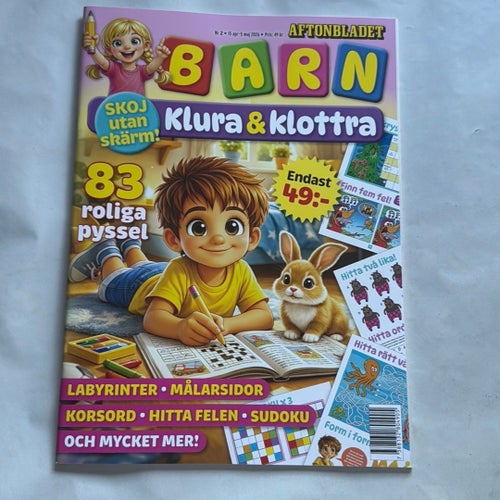 Barn Klura & Klottra pysseltidning