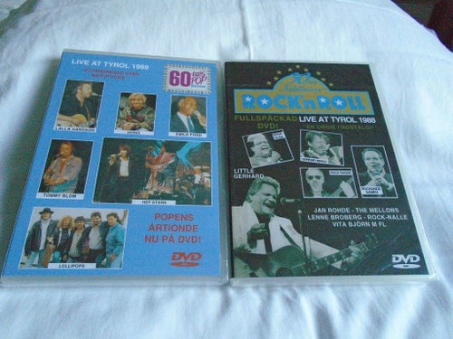 LIVE PÅ TYROLEN / 1988+1989 / ROCK'n ROLL+POP / ROCK-OLGA+RAGGE+OOP+NY+INPLASTAD