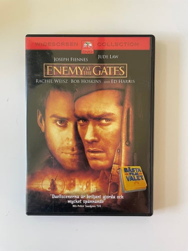 Enemy at the Gates (DVD) Svensk utgåva.
