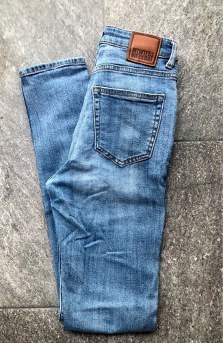 Weekday stretchjeans - stl W 25 L 30 – hög midja smala ben
