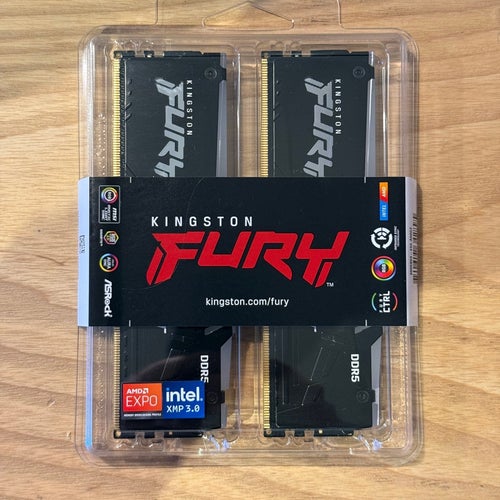 Kingston FURY Beast DDR5 RAM 32GB (2x16 GB) CL30 6000MHz RGB