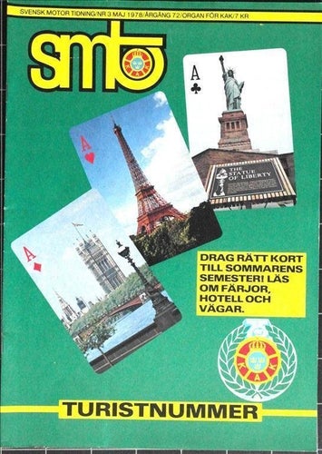 SMT 1978/3 Simca Horizon, Datsun 180 B 180B, färjor, semester, turism