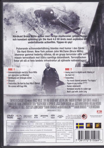 DVD / Die Hard 4.0 / 2-disc Edition / Bruce Willis, Maggie Q / Nära nyskick