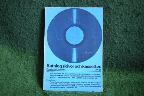 Katalog Skivor och Kassetter 79/80 Bok GLF-katalogen